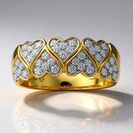 Anello in oro con Diamante SI1 (G) (Annette)