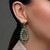Malachite Silver Earrings (Desert Chic)