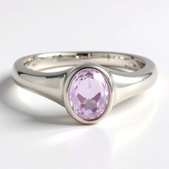 Anello in argento con Kunzite Brasiliana