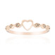 Gouden ring met SI1 Argyle Rose De France Diamanten (Annette)