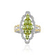 Anello in argento con Peridoto (Gems en Vogue)
