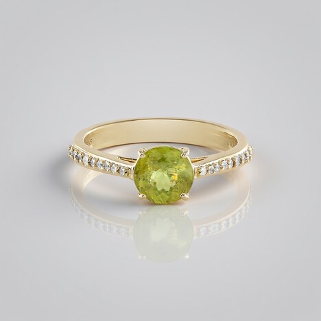 Anello in oro con Sfene (AMAYANI)