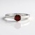 Anello in argento con Zircone Lampone