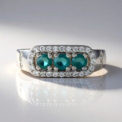 Anello in argento con Grandidierite