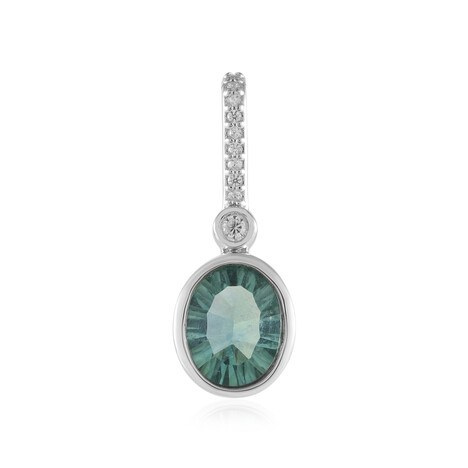 Green Fluorite Silver Pendant