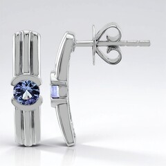 Orecchini in argento con Tanzanite (Pallanova)