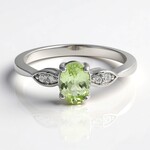 Anello in argento con Tsavorite della Tanzania