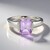 Anello in argento con Ametista Rose de France