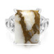Dinosaur Bone Silver Ring