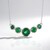 Collana in argento con Apatite Verde