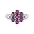 Anello in argento con Rodolite