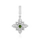 Ciondolo in argento con Diopside Russo