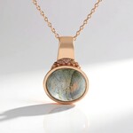 Collana in argento con Labradorite Ramata Maniry (KM by Juwelo)