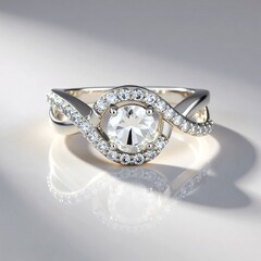 Anello in argento con Petalite