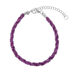 Bracciale in argento con Rubino