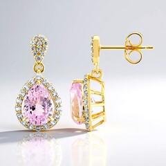 Orecchini in argento con Kunzite