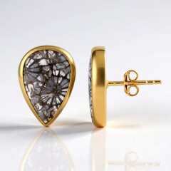 Orecchini in argento con Corallo Pietrificato