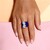 Anillo en plata con Aguamarina de Brasil (de Melo Essence)