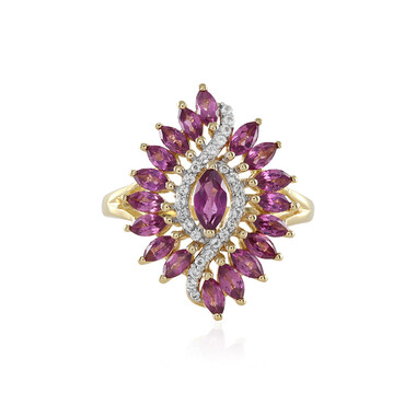 Anello in argento con Rodolite