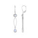 Rainbow Moonstone Silver Earrings (KM by Juwelo)