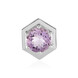 Ciondolo in argento con Ametista Rose de France