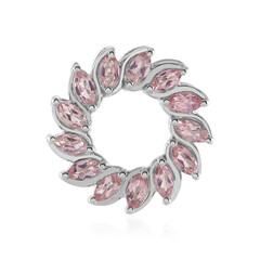 Pendentif en argent et Tourmaline rose du Nigéria