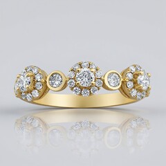 Anello in oro con Diamante I1 (H) (CIRARI)