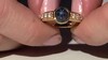 Anillo en plata con Zafiro estrella azul