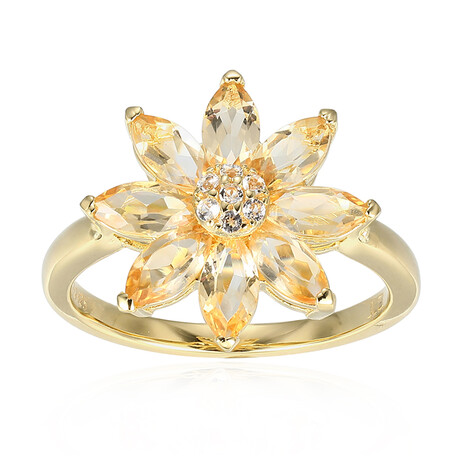 Anello in argento con Citrino