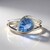 Anello in argento con Fluorite Cangiante