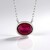Collana in argento con Rubino Bemainty