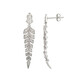 Boucles d'oreilles en argent et Zircon (Adela Silber)