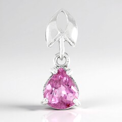 Ciondolo in argento con Tormalina Rosa Cuprian
