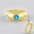 Anello in argento con Apatite Blu Neon