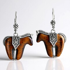 Orecchini in argento con Occhio di Tigre