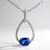 Collana in oro con Zaffiro Ceylon Blu