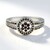 Anello placcato in platino con Diamante Fancy