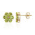 Orecchini in argento con Peridoto della Birmania