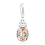 Pendentif en argent et Morganite du Brésil