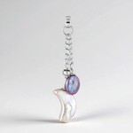 Ciondolo in argento con Perla d'Acqua Dolce Bianca