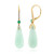 Pendientes en plata con Calcedonia verde