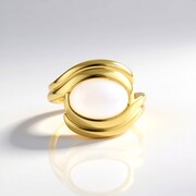 White Moonstone Silver Ring (KM by Juwelo)