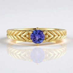 Anello in argento con Tanzanite
