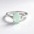 Anello in argento con Calcedonio Acqua
