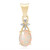 Gouden hanger met een Coober Pedy opaal