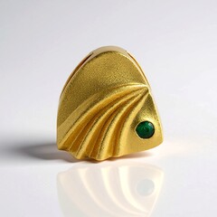 Ciondolo in argento con Smeraldo Russo (MONOSONO COLLECTION)