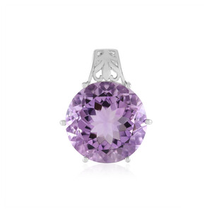 Rose de France Amethyst Silver Pendant (Adela Silber)
