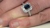 Anillo en oro con Zafiro azul Ceylon