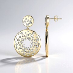 Orecchini in argento con Zircone (Adela Silber)