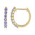 Boucles d'oreilles en argent et Tanzanite